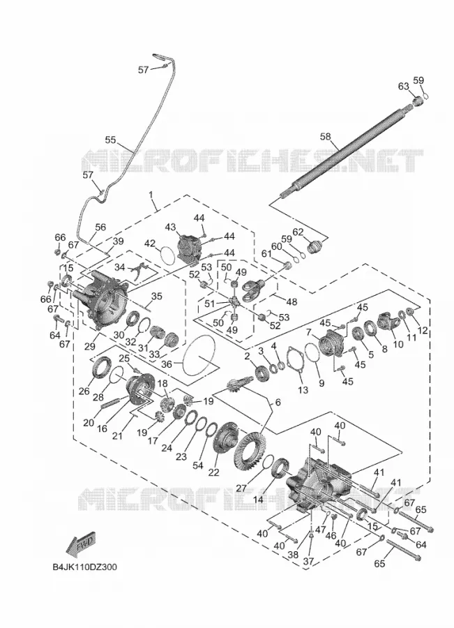 DIFFERENTIEL AVANT Yamaha SIDE BY SIDE 1000 2024 WOLVERINE  YXE1000EWS / YX10ERPLR