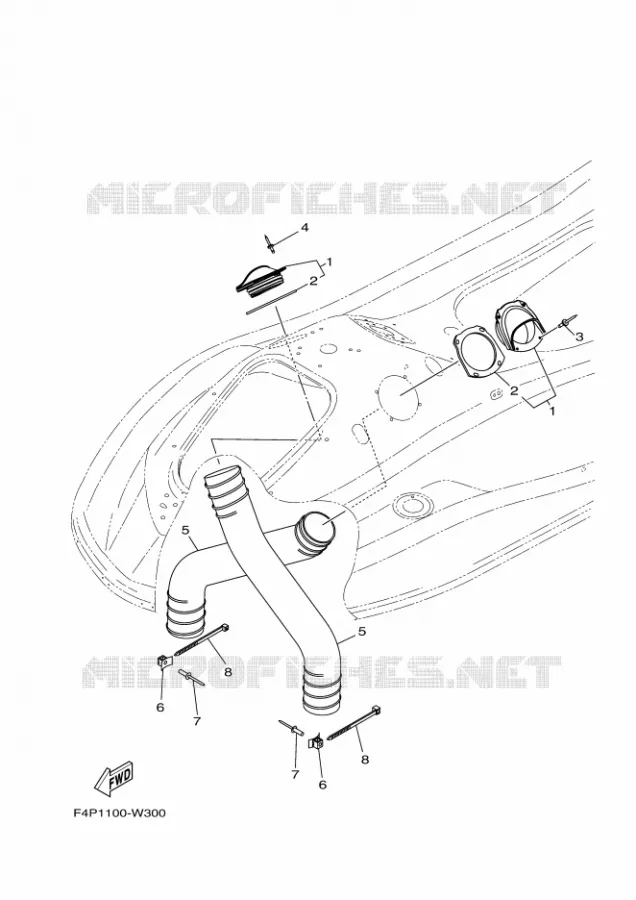 VENTILATION Yamaha WAVERUNNER 1800 2024 GP  GP1800A-A