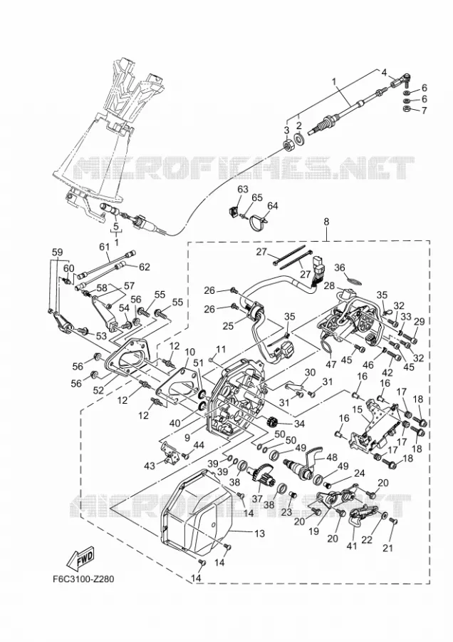 CABLE DE COMMANDE Yamaha WAVERUNNER 1050 2024 JETBLASTER  JB1050-A