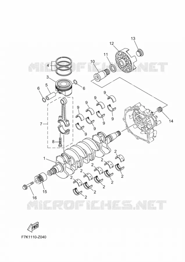 VILEBREQUIN / PISTON Yamaha WAVERUNNER 1900 2024 GP  GP1900B-A