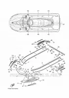 GUNWALE & MAT pour Yamaha VX CRUISER HO de 2024