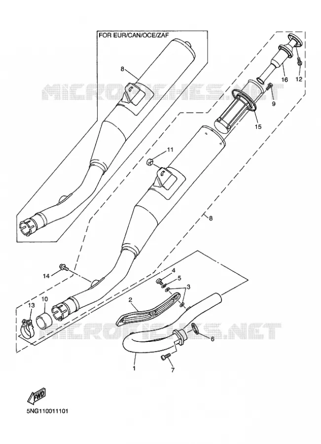 ECHAPPEMENT Yamaha MOTO 426 2001 WRF  WR426F