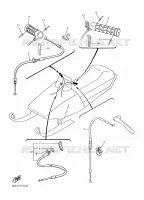 CABLE DE COMMANDE pour Yamaha VK 540 de 2021