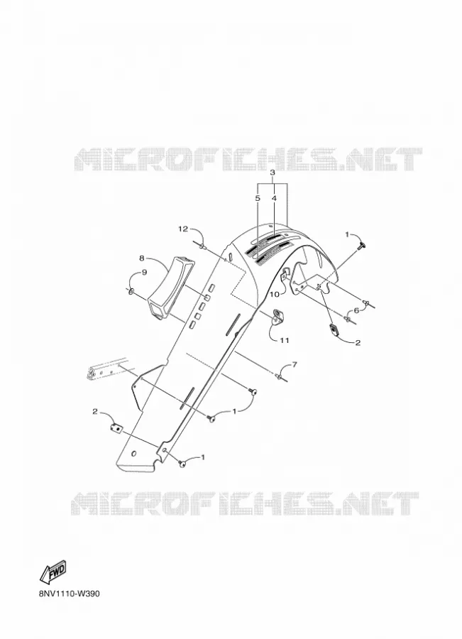 PROTECTION ET BOITE DE RANGEMENT Yamaha snowmobiles 800 2023 MOUNTAIN  SX80M54SL