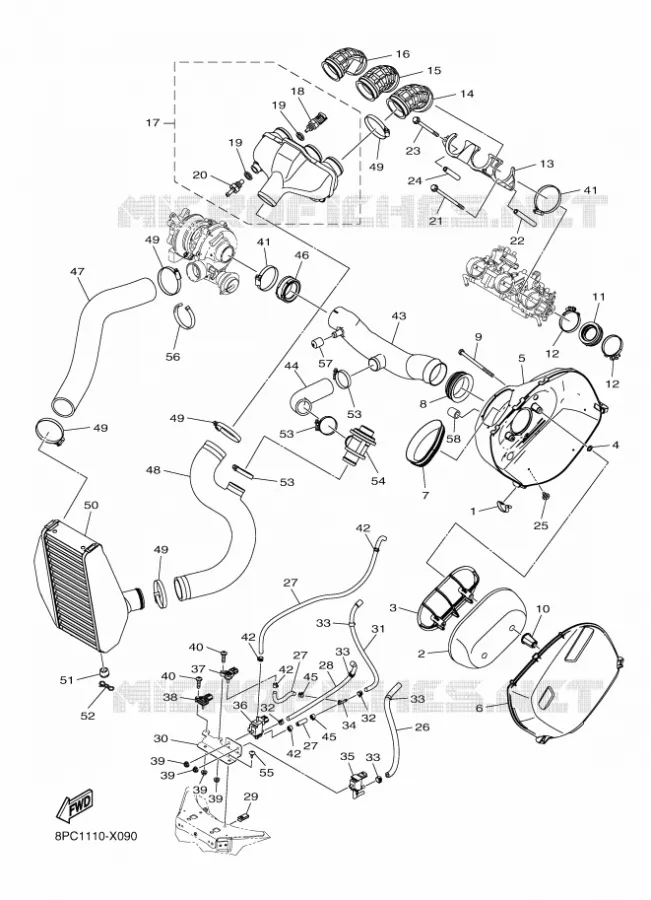 ADMISSION Yamaha snowmobiles 1000 2024 SIDEWINDER  SRS10SGP