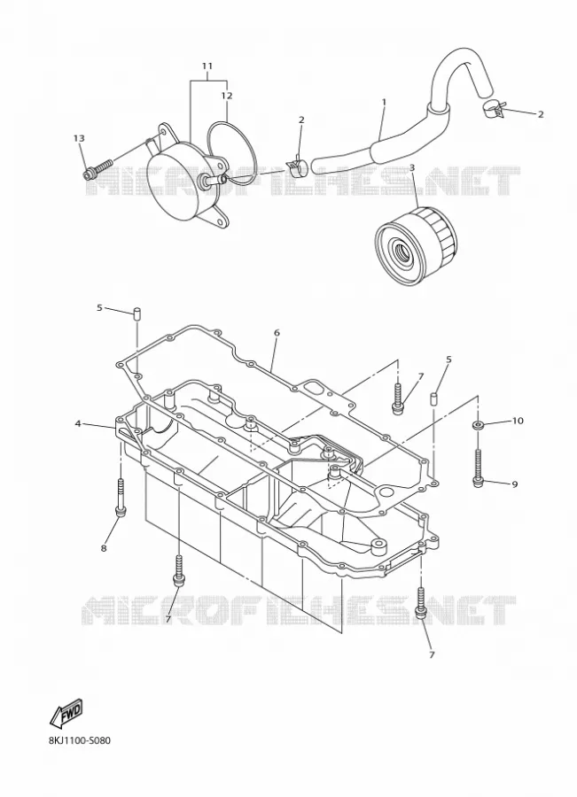 FILTRE A HUILE Yamaha snowmobiles 1000 2024 SIDEWINDER  SRS10SRXLP