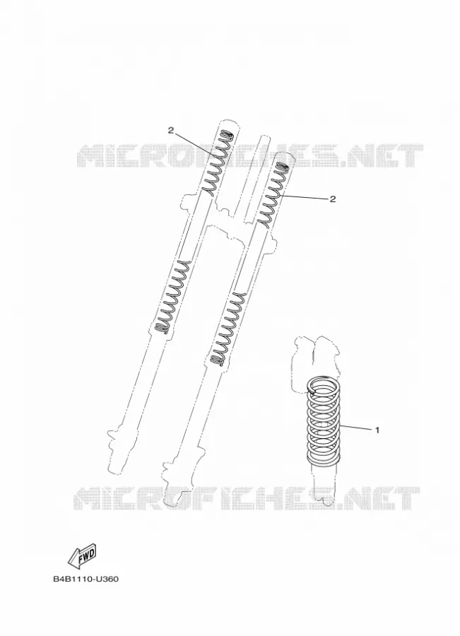 PIÈCES OPTIONNELLES Yamaha MOTO 85 2024 YZ  YZ85R