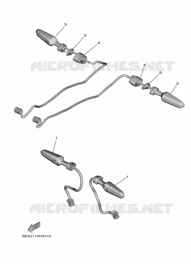 CLIGNOTANT Yamaha MOTO 900 2024 XSR  MTM890
