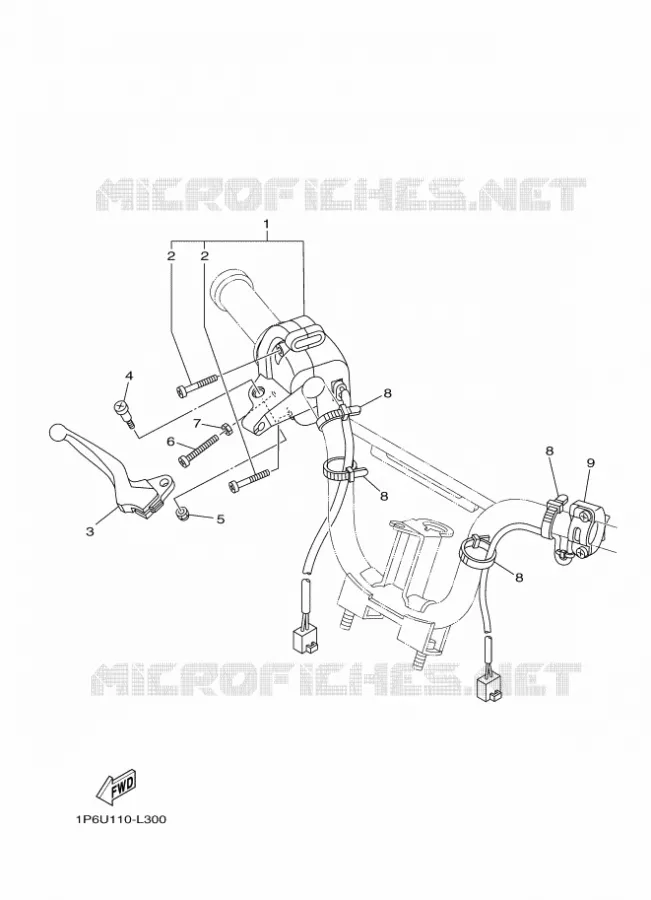 COMMODO / LEVIER Yamaha MOTO 50 2024 TTR  TT-R50