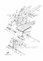 BRAS ARRIERE pour Yamaha XSR 700 de 2024