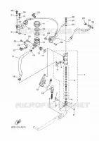 MAITRE CYLINDRE DE FREIN ARRIERE pour Yamaha XSR 700 de 2024