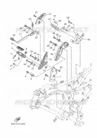 SUPPORT / REPOSE PIEDS 2 pour Yamaha XSR 700 de 2024