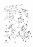 SUPPORT / REPOSE PIEDS pour Yamaha XSR 700 de 2024