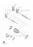 BARILLET DE SELECTION / FOURCHETTES pour Yamaha YZ 250 F de 2024