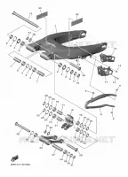 BRAS ARRIERE pour Yamaha YZ 250 F de 2024