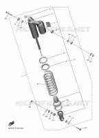 AMORTISSEUR ARRIERE pour Yamaha YZ 250 F de 2024