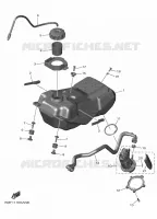 RESERVOIR A ESSENCE pour Yamaha YZ 250 F de 2024