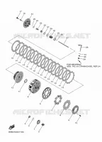 EMBRAYAGE DE DEMARREUR pour Yamaha YZ 250 F de 2024