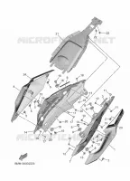 COUVERCLE LATERAL pour Yamaha MT-09 SP de 2024