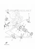 BARILLET DE SELECTION / FOURCHETTES pour Yamaha YZ 250 X de 2024