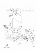 SUPPORT / REPOSE PIEDS pour Yamaha YZ 250 X de 2024