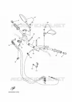 GUIDON ET CABLES pour Yamaha MT-07 de 2024
