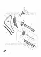 ARBRE A CAMES / CHAINE DE DISTRIBUTION pour Yamaha YZF-R7 de 2024