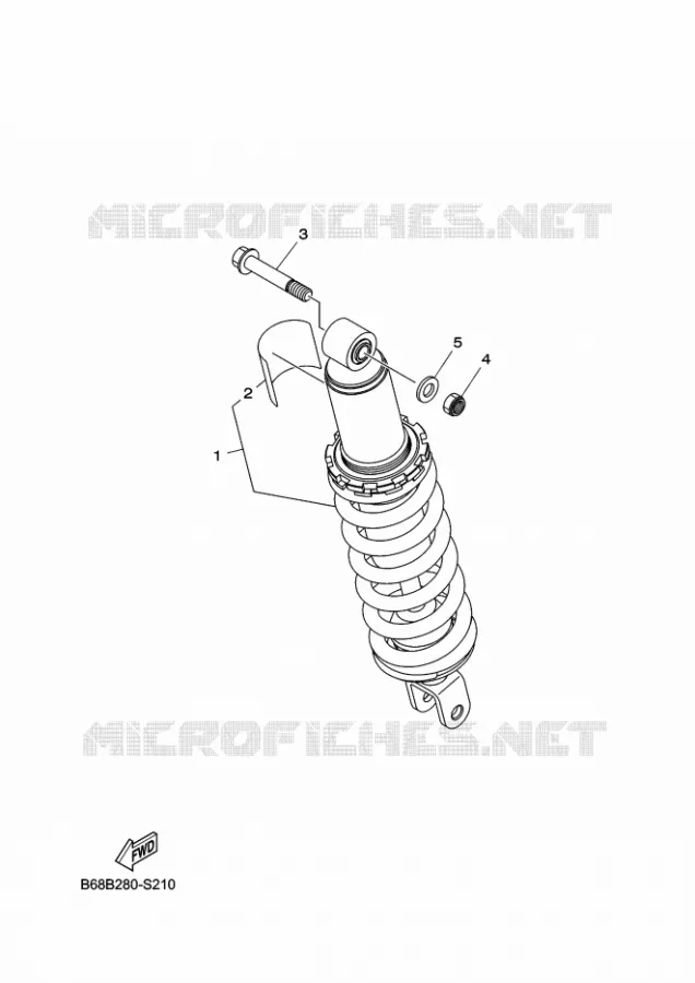 AMORTISSEUR ARRIERE Yamaha MOTO 230 2024 TTR  TT-R230R