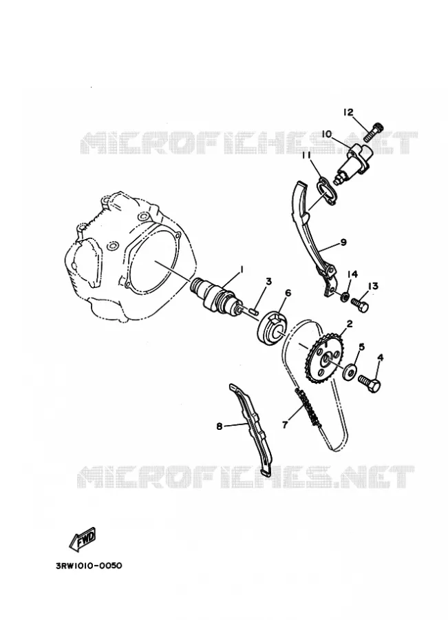 ARBRE A CAMES / CHAINE DE DISTRIBUTION Yamaha MOTO 230 2024 TTR  TT-R230R