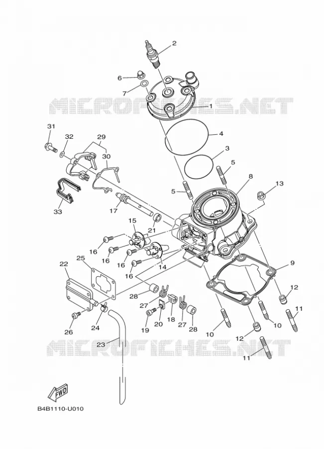 CYLINDRE Yamaha MOTO 85 2023 YZ  YZ85P