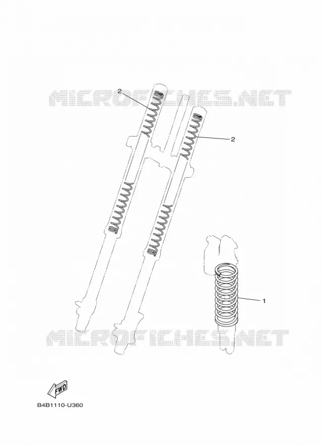 PIÈCES OPTIONNELLES Yamaha MOTO 85 2023 YZ  YZ85P