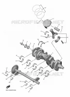 VILEBREQUIN / PISTON pour Yamaha YZF-R1M de 2023