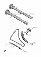 ARBRE A CAMES / CHAINE DE DISTRIBUTION pour Yamaha YZF-R1M de 2023