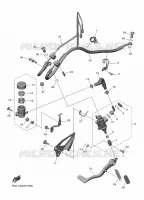 MAITRE CYLINDRE DE FREIN ARRIERE pour Yamaha YZF-R1M de 2023