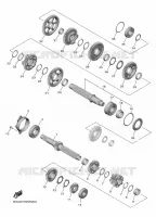 TRANSMISSION pour Yamaha YZF-R1M de 2023