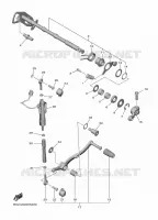 AXE DE SELECTEUR / PEDALE pour Yamaha YZF-R1M de 2023