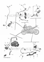 PARTIE ELECTRIQUE 3 pour Yamaha YZF-R1M de 2023