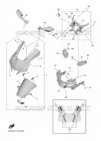 CARENAGES 1  pour Yamaha YZF-R1M de 2023