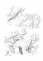 COUVERCLE LATERAL pour Yamaha YZ 125 Monster Energy Yamaha Racing Edition de 2023