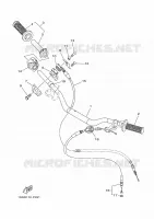 GUIDON ET CABLES pour Yamaha YZ 125 Monster Energy Yamaha Racing Edition de 2023