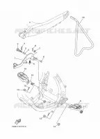 SUPPORT / REPOSE PIEDS pour Yamaha YZ 125 Monster Energy Yamaha Racing Edition de 2023