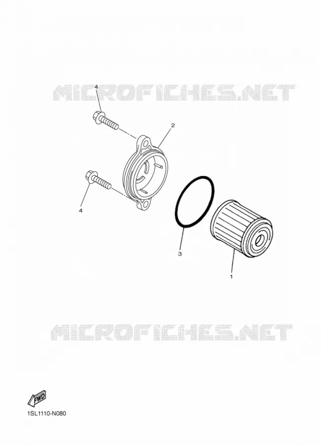 FILTRE A HUILE Yamaha MOTO 250 2023 WRF  WR250FP