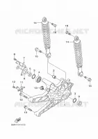BRAS OSCILLANT / AMORTISSEUR pour Yamaha BW'S 125 de 2023