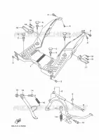 SUPPORT / REPOSE PIEDS pour Yamaha BW'S 125 de 2023