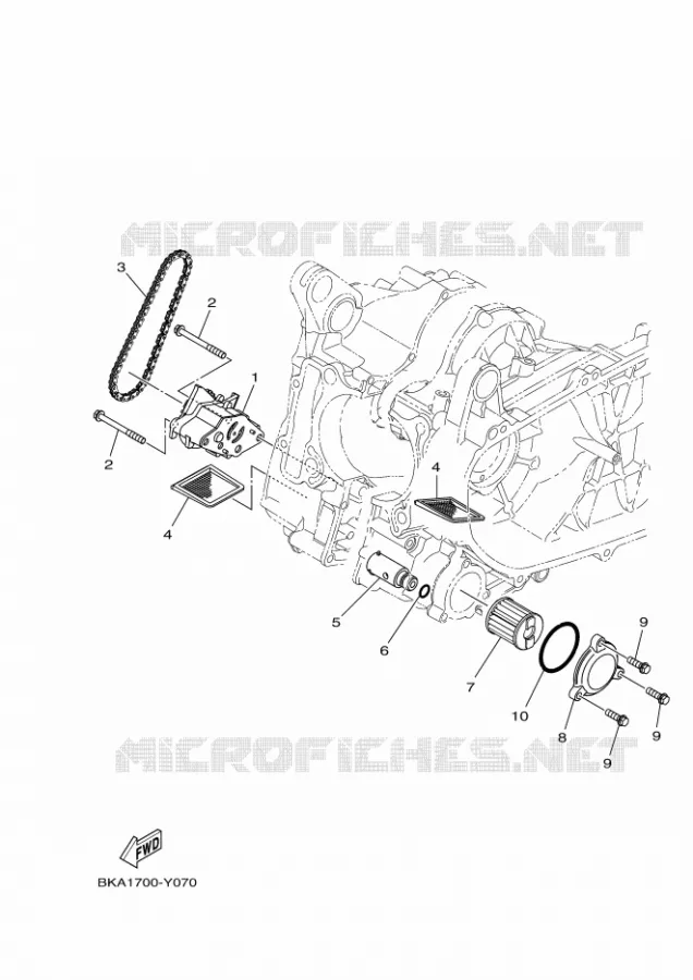 POMPE A HUILE Yamaha SCOOTER 300 2023 XMAX  CZD300AP