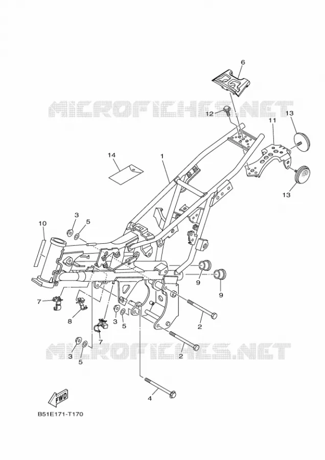 CADRE Yamaha MOTO 110 2023 TTR  TT-R110EP