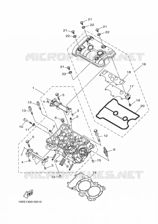CULASSE Yamaha MOTO 700 2023 TENERE  XTZ07AP / XTZ690