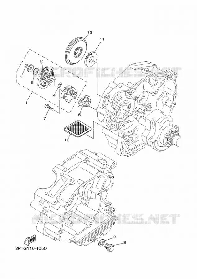 POMPE A HUILE Yamaha MOTO 125 2023 TTR  TT-R125LEP / TT-R125LWE