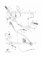 GUIDON ET CABLES pour Yamaha XT 250 de 2022