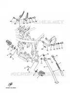 SUPPORT / REPOSE PIEDS pour Yamaha XT 250 de 2022